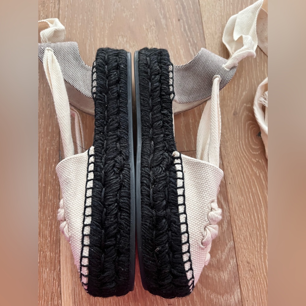 Tory Burch Woven Double T Espadrilles - Picture 8 of 12